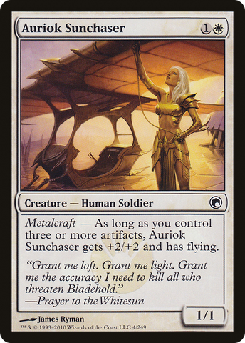 Auriok Sunchaser (SOM-004)  Foil - Scars of Mirrodin