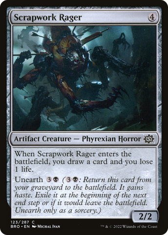 Scrapwork Rager (BRO-123)  Foil - The Brothers' War