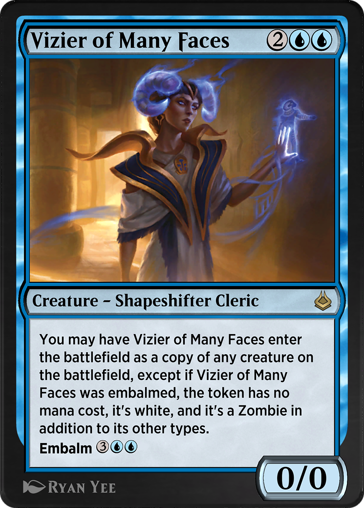 Vizier of Many Faces (AKR-087)  - Amonkhet Remastered