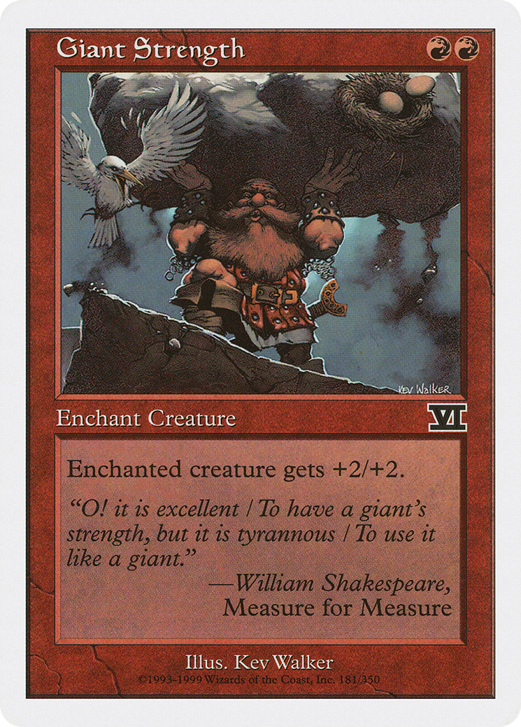Giant Strength (6ED-181)  - Classic Sixth Edition