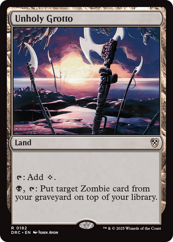 Unholy Grotto (DRC-182)  - Commander: Aetherdrift