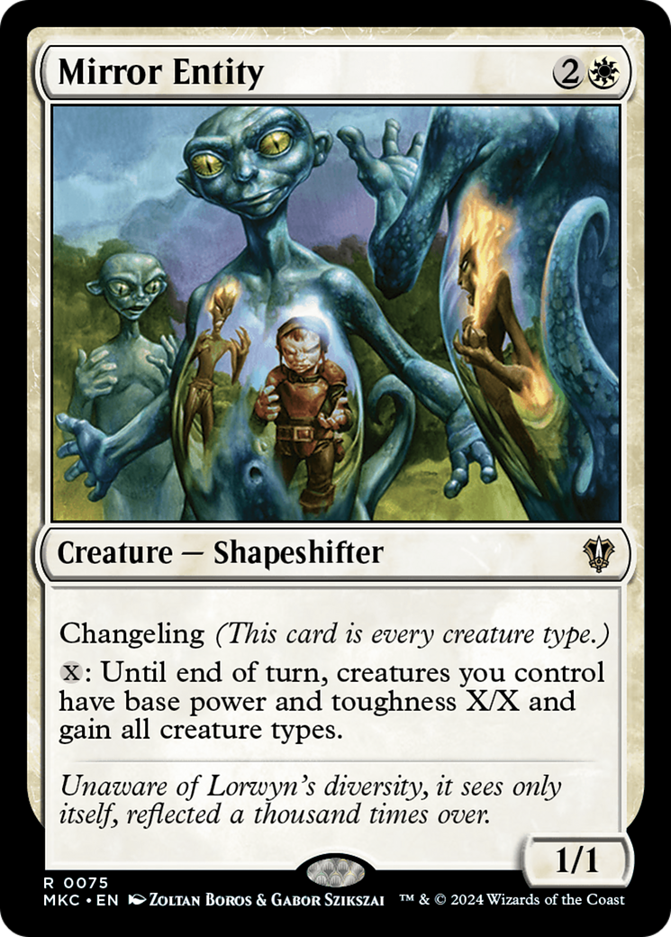 Mirror Entity (MKC-075)  - Murders at Karlov Manor Commander