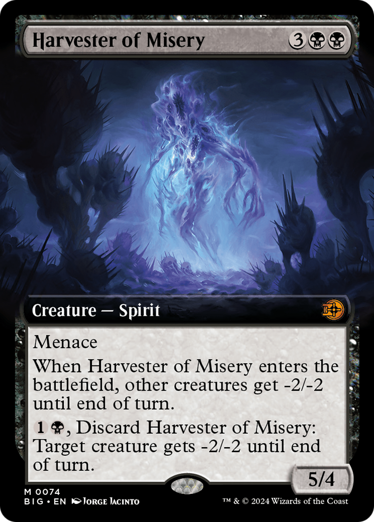 Harvester of Misery (Extended Art) (BIG-074)  Foil - The Big Score: (Extended Art)