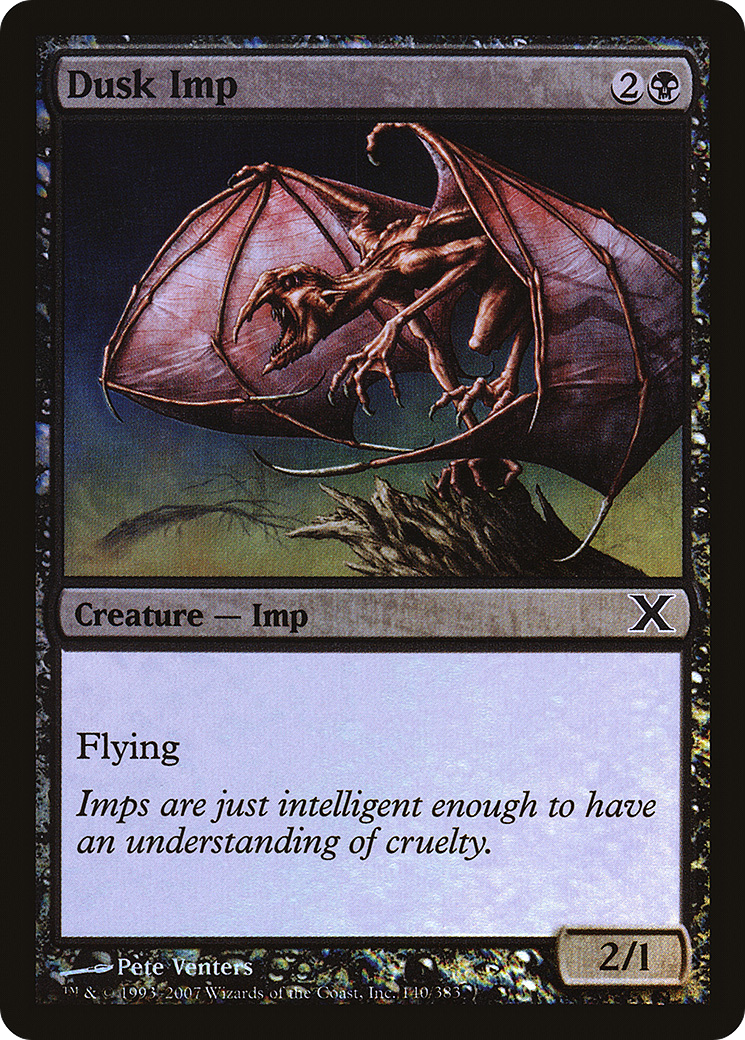 Dusk Imp (10E-140★)  Foil - Tenth Edition