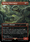 Hunting Velociraptor (Borderless) (REX-004)  Foil - Jurassic World Collection