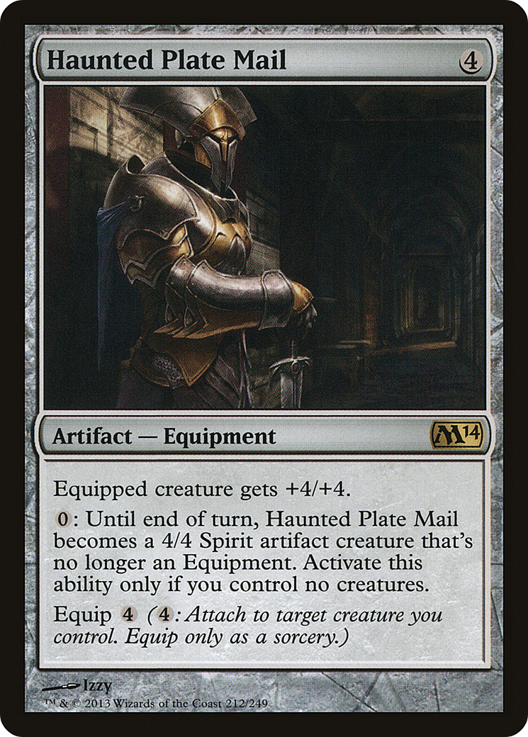Haunted Plate Mail (M14-212)  Foil - Magic 2014