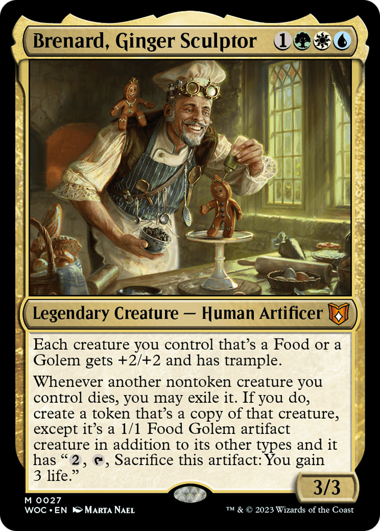 Brenard, Ginger Sculptor (WOC-027)  - Wilds of Eldraine Commander
