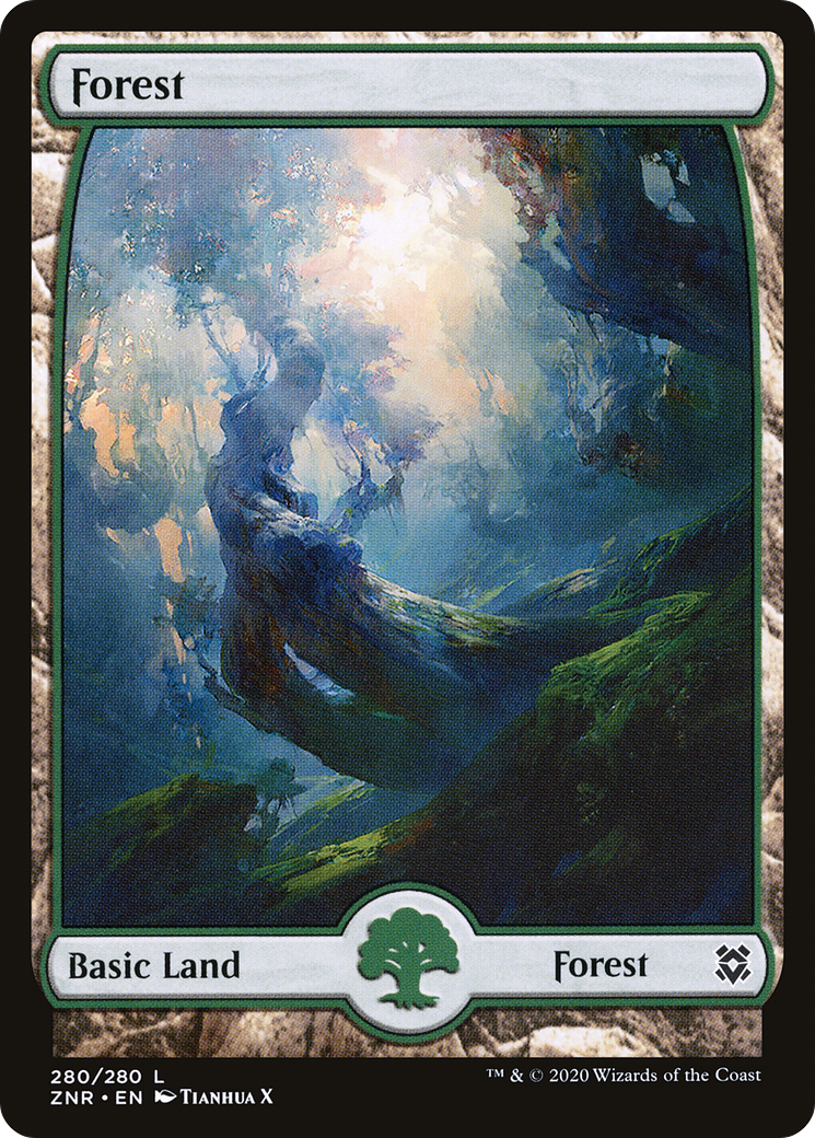 Forest (280) - Full Art (ZNR-280)  Foil - Zendikar Rising