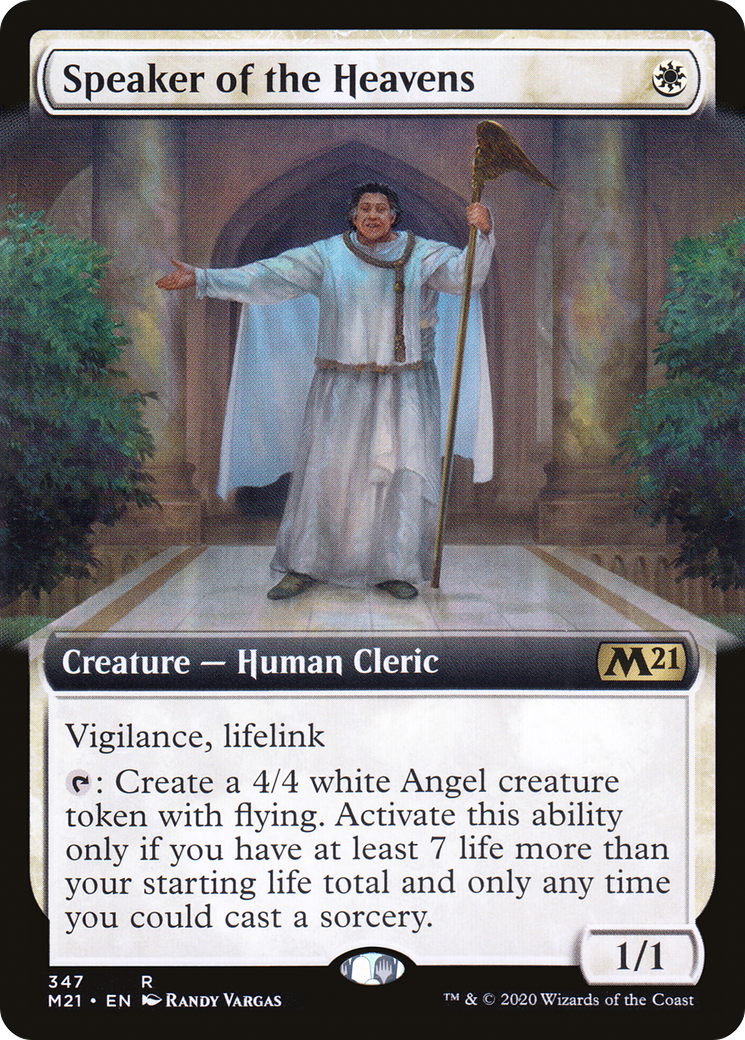 Speaker of the Heavens (Extended Art) (M21-347)  Foil - Core Set 2021: (Extended Art)