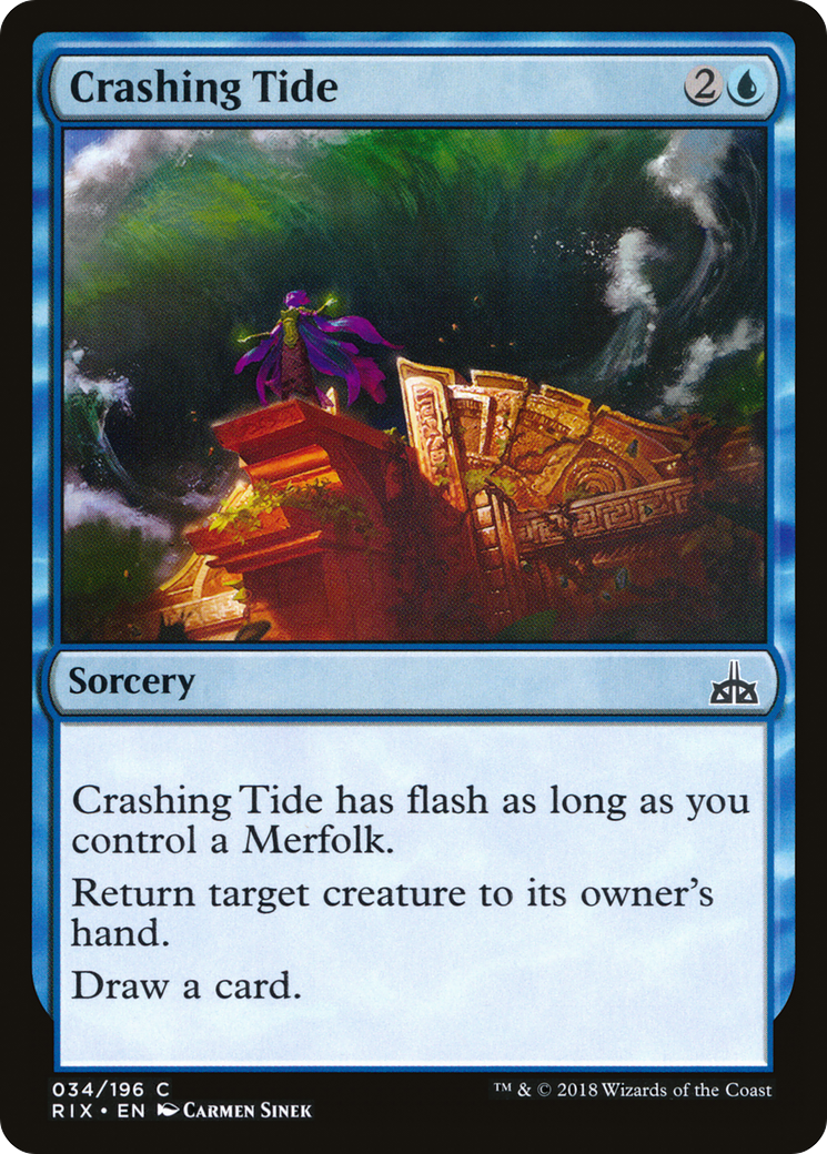 Crashing Tide (RIX-034)  Foil - Rivals of Ixalan