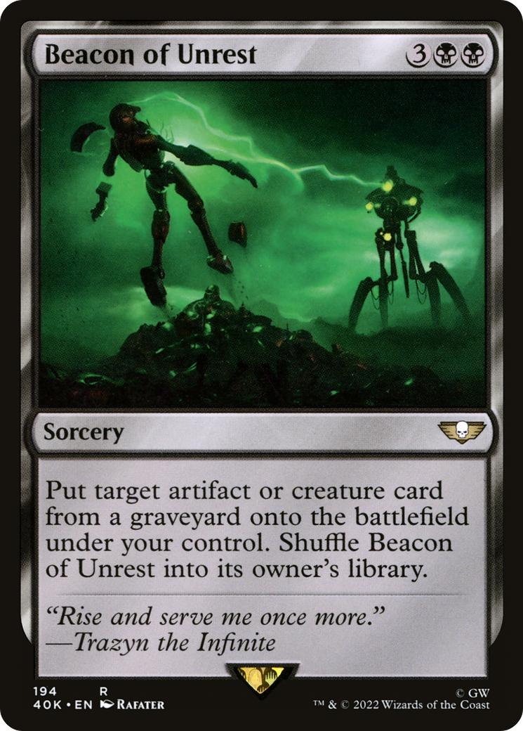 Beacon of Unrest (40K-194)  - Warhammer 40,000 Commander