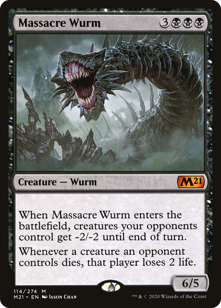 Massacre Wurm (M21-114)  - Core Set 2021