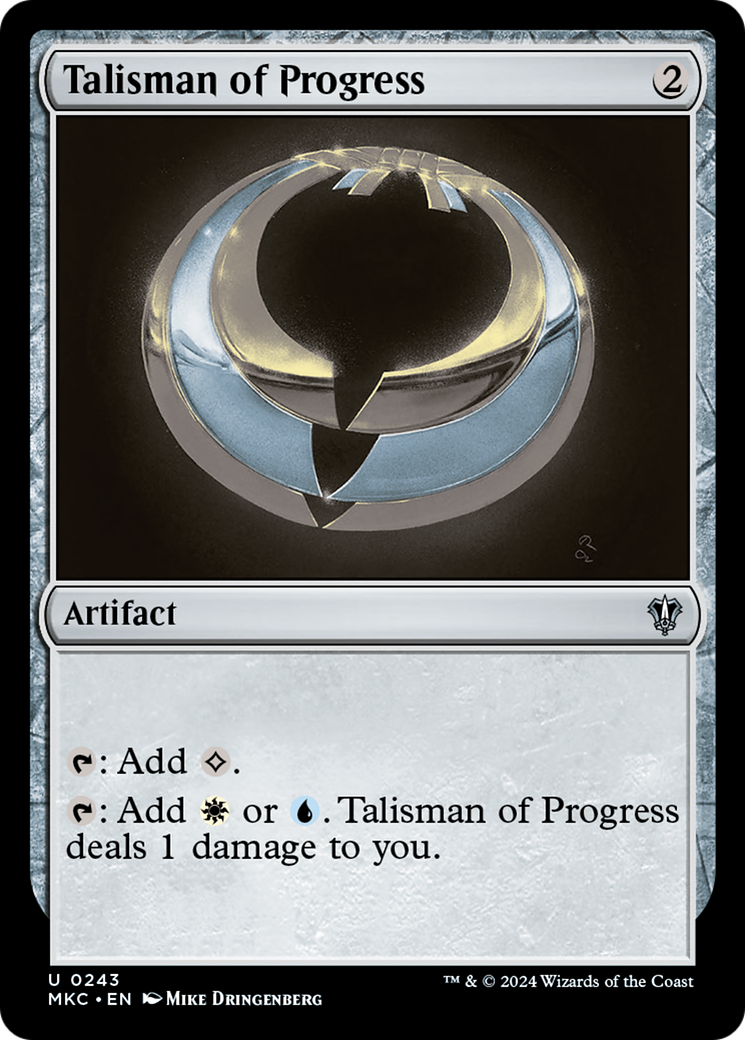 Talisman of Progress (MKC-243)  - Murders at Karlov Manor Commander