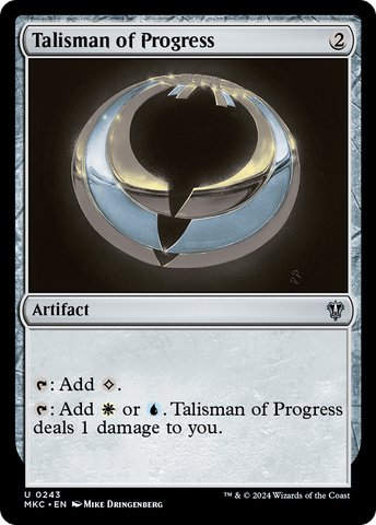 Talisman of Progress (MKC-243)  - Murders at Karlov Manor Commander