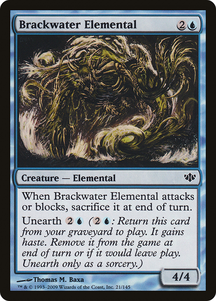 Brackwater Elemental (CON-021)  Foil - Conflux