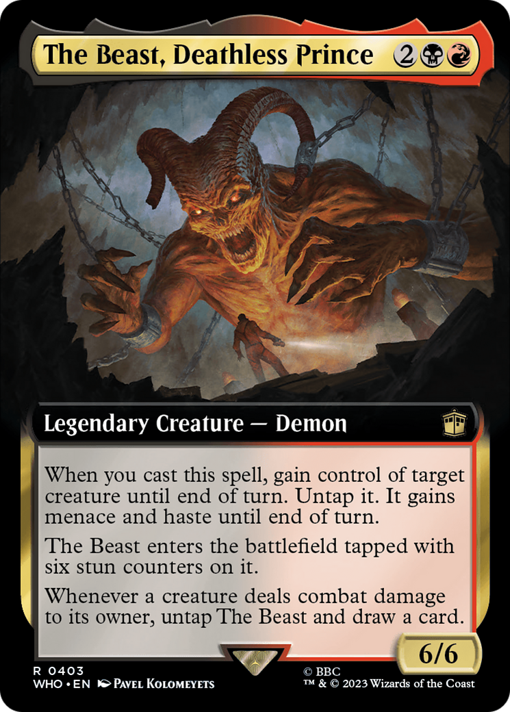The Beast, Deathless Prince (Extended Art) (WHO-403)  Foil - Doctor Who: (Extended Art)