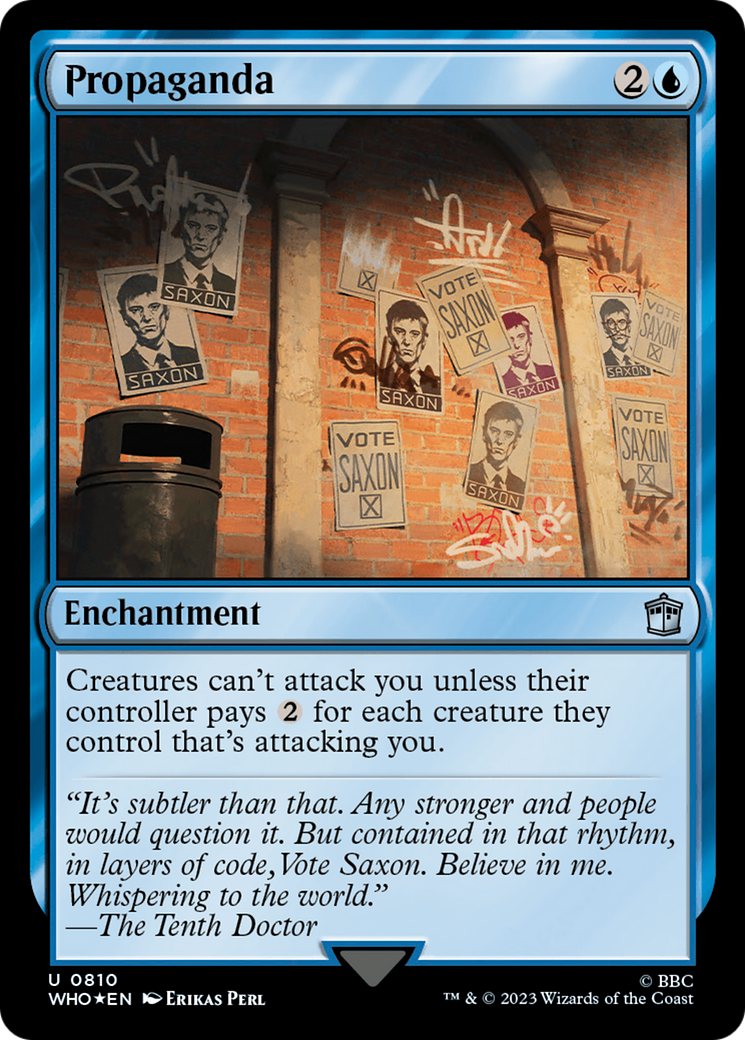 Propaganda (Surge Foil) (WHO-810)  Foil - Doctor Who