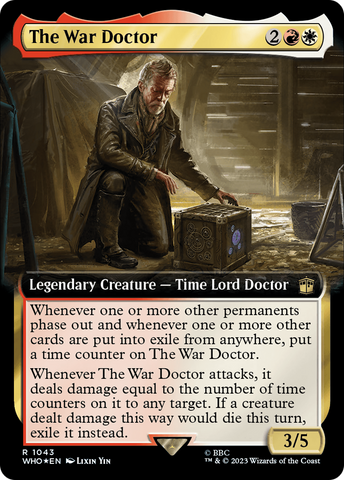 The War Doctor (Extended Art) (Surge Foil) (WHO-1043) - Doctor Who: (Extended Art) Foil