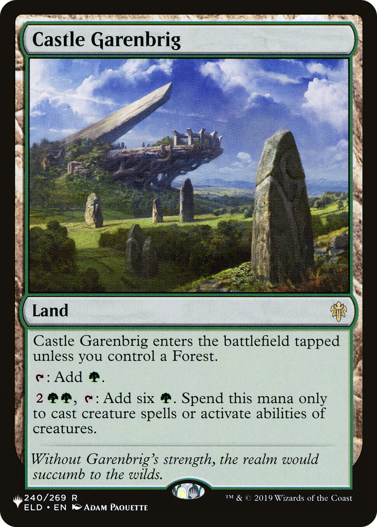 Castle Garenbrig (LIST-240/269)  - The List
