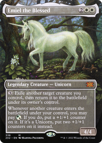 Emiel the Blessed (Borderless) (2X2-338)  Foil - Double Masters 2022