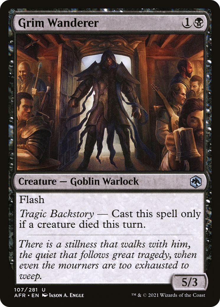 Grim Wanderer (AFR-107)  Foil - Adventures in the Forgotten Realms