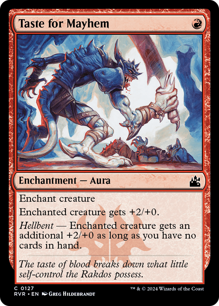 Taste for Mayhem (RVR-127)  Foil - Ravnica Remastered
