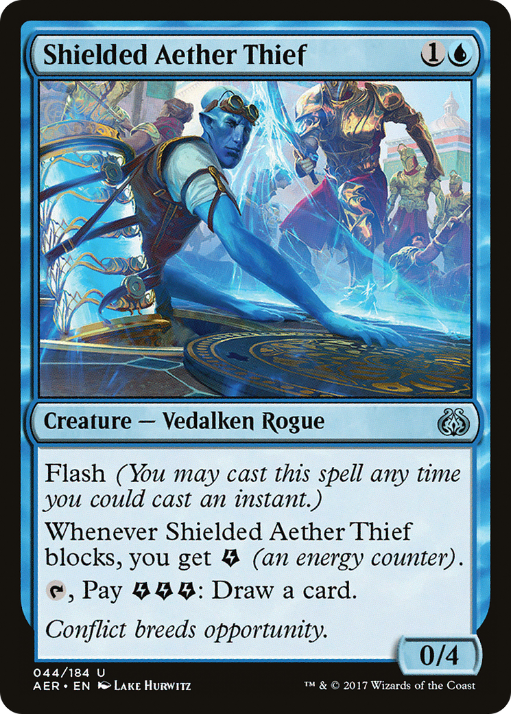 Shielded Aether Thief (AER-044)  Foil - Aether Revolt