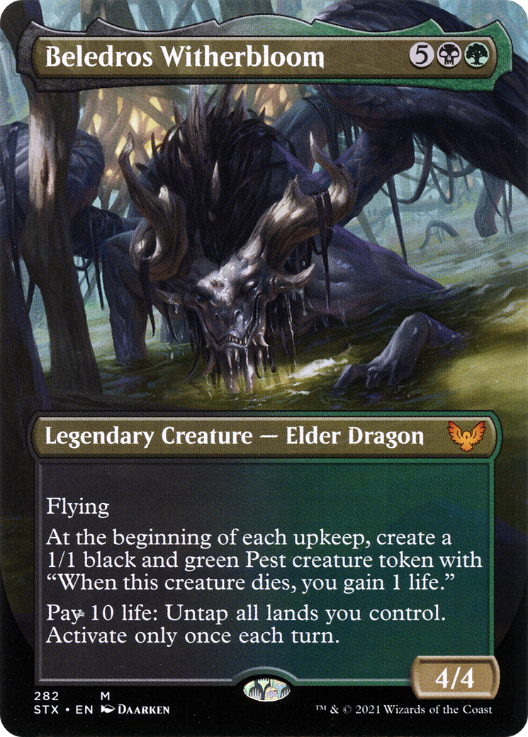 Beledros Witherbloom (Borderless) (STX-282)  Foil - Strixhaven: School of Mages