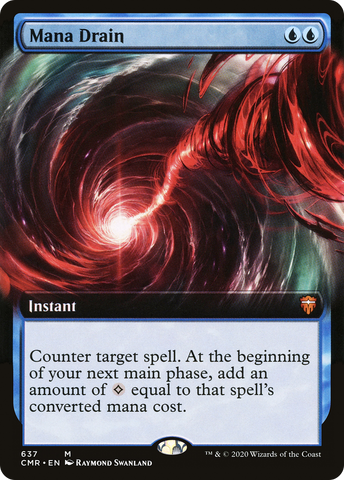 Mana Drain (Extended Art) (CMR-637)  - Commander Legends: (Extended Art)