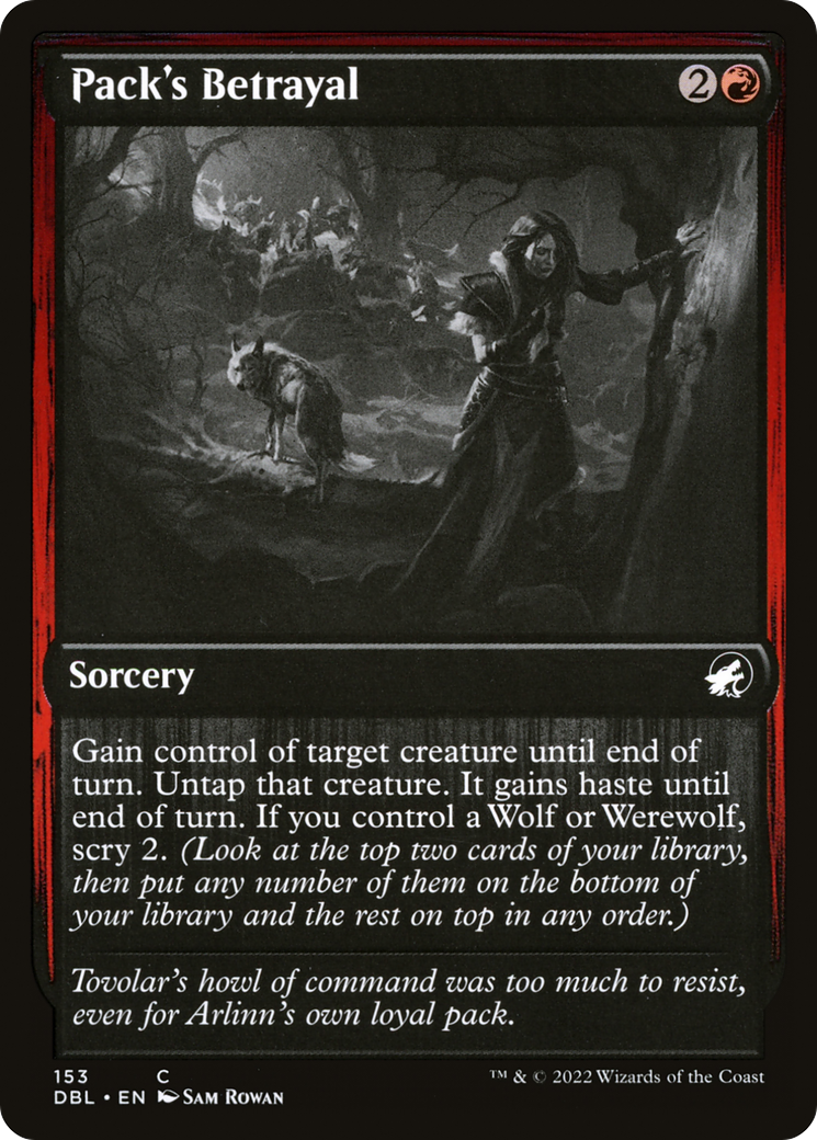 Pack's Betrayal (DBL-153)  - Innistrad: Double Feature