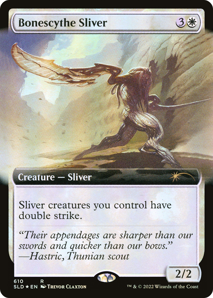 Bonescythe Sliver (Extended Art) (SLD-610)  Foil - Secret Lair Drop: (Extended Art)