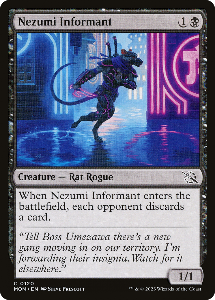 Nezumi Informant (MOM-120)  Foil - March of the Machine