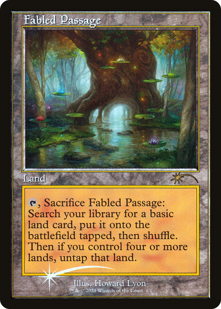 Fabled Passage (Retro Frame) (WPN-001)  Foil - Wizards Play Network 2021