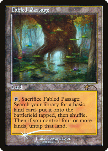 Fabled Passage (Retro Frame) (WPN-001)  Foil - Wizards Play Network 2021