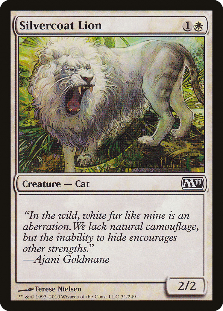 Silvercoat Lion (M11-031)  - Magic 2011