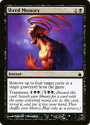 Shred Memory (RAV-105)  Foil - Ravnica: City of Guilds