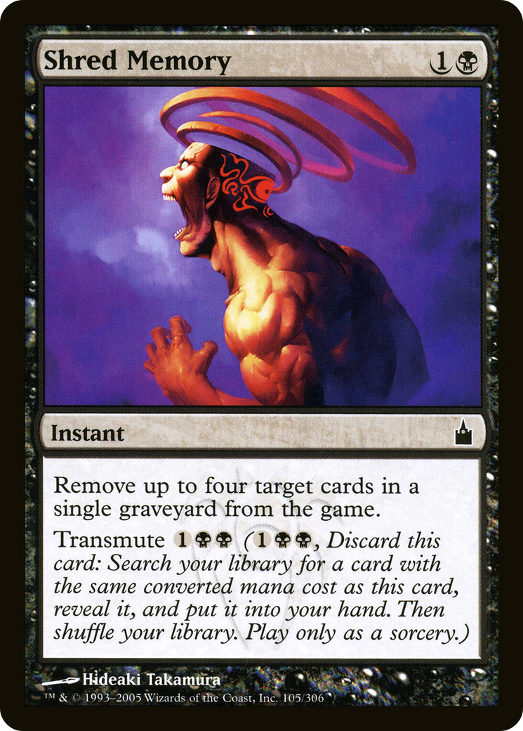 Shred Memory (RAV-105)  Foil - Ravnica: City of Guilds