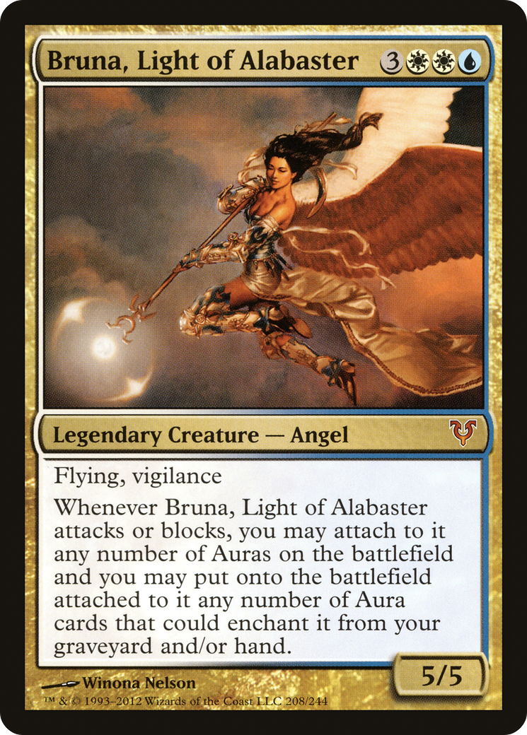 Bruna, Light of Alabaster (AVR-208)  Foil - Avacyn Restored