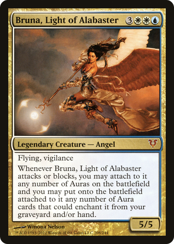 Bruna, Light of Alabaster (AVR-208)  Foil - Avacyn Restored