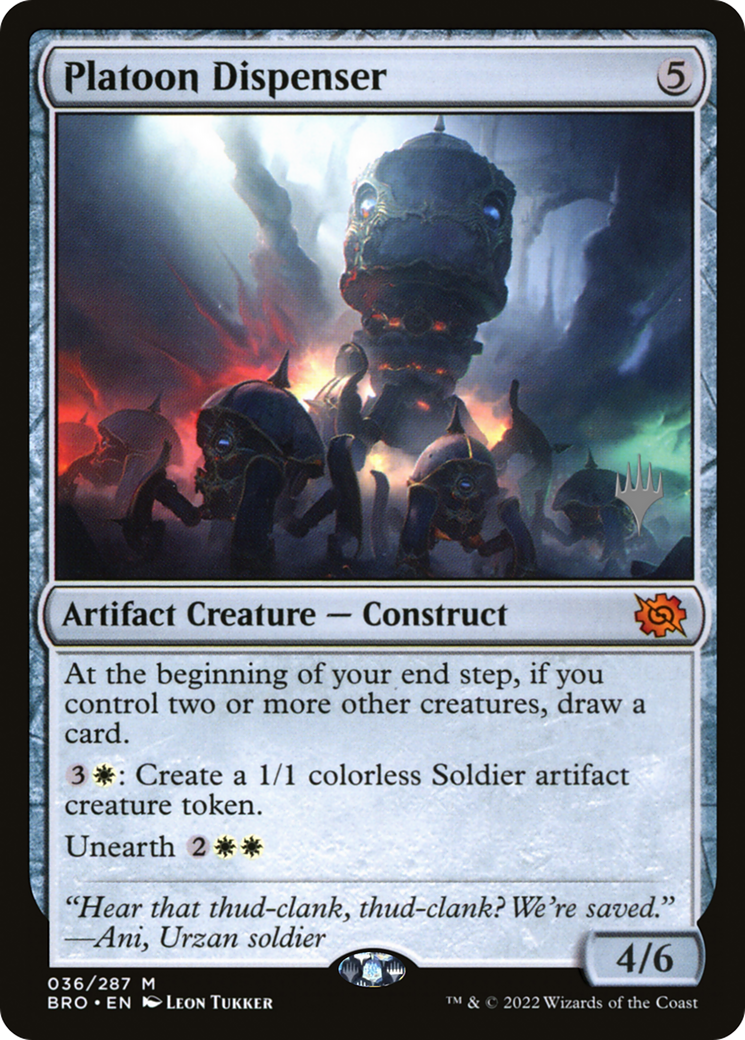Platoon Dispenser (PPBRO-036)  - The Brothers' War Promos