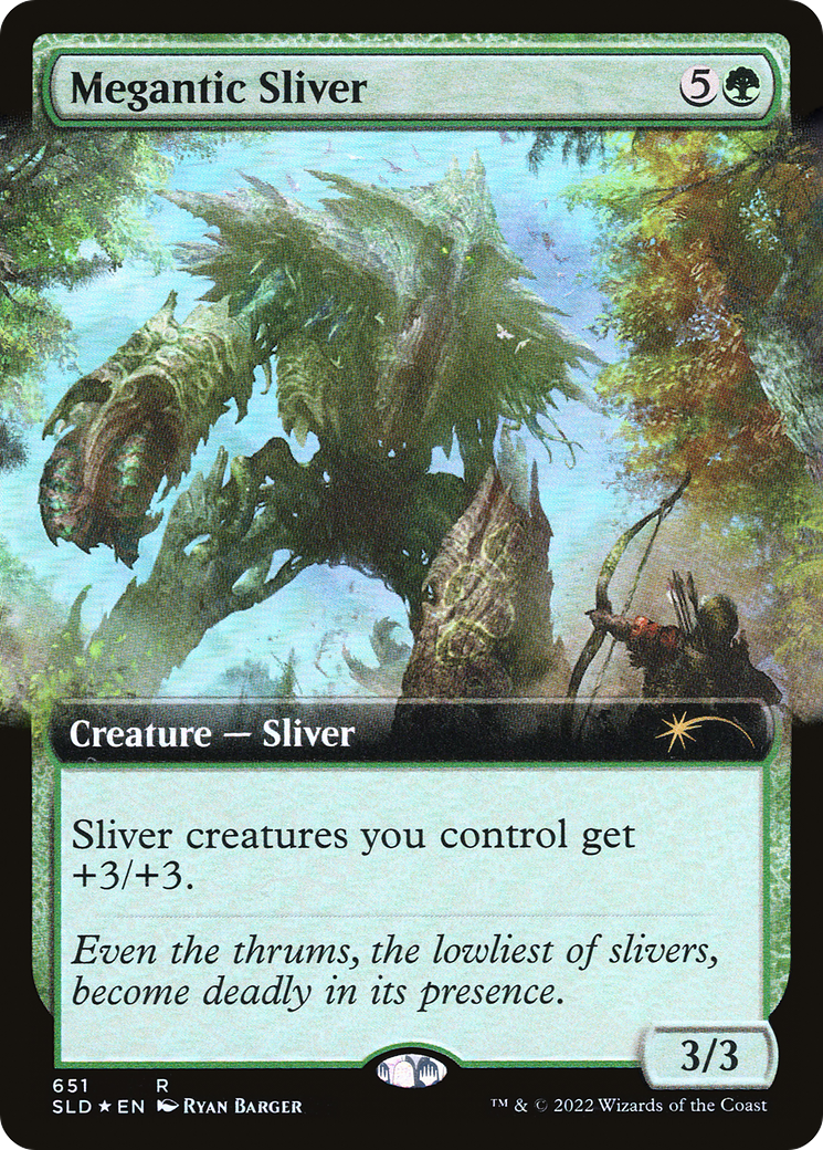Megantic Sliver (Extended Art) (SLD-651)  Foil - Secret Lair Drop: (Extended Art)