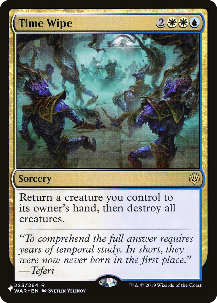 Time Wipe (LIST-WAR-223)  - The List