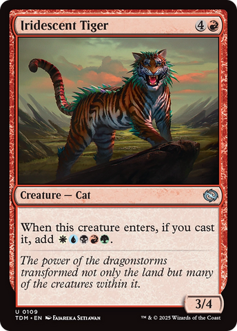 Iridescent Tiger (TDM-109) - Tarkir: Dragonstorm Foil