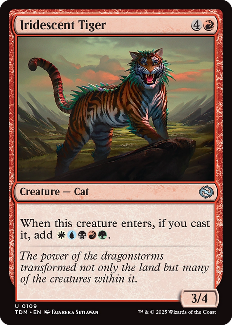 Iridescent Tiger (TDM-109)  - Tarkir: Dragonstorm