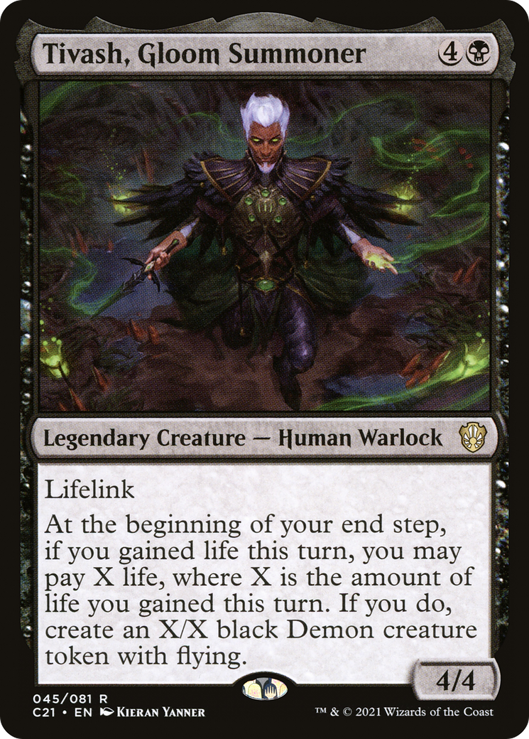 Tivash, Gloom Summoner (C21-045)  - Commander 2021