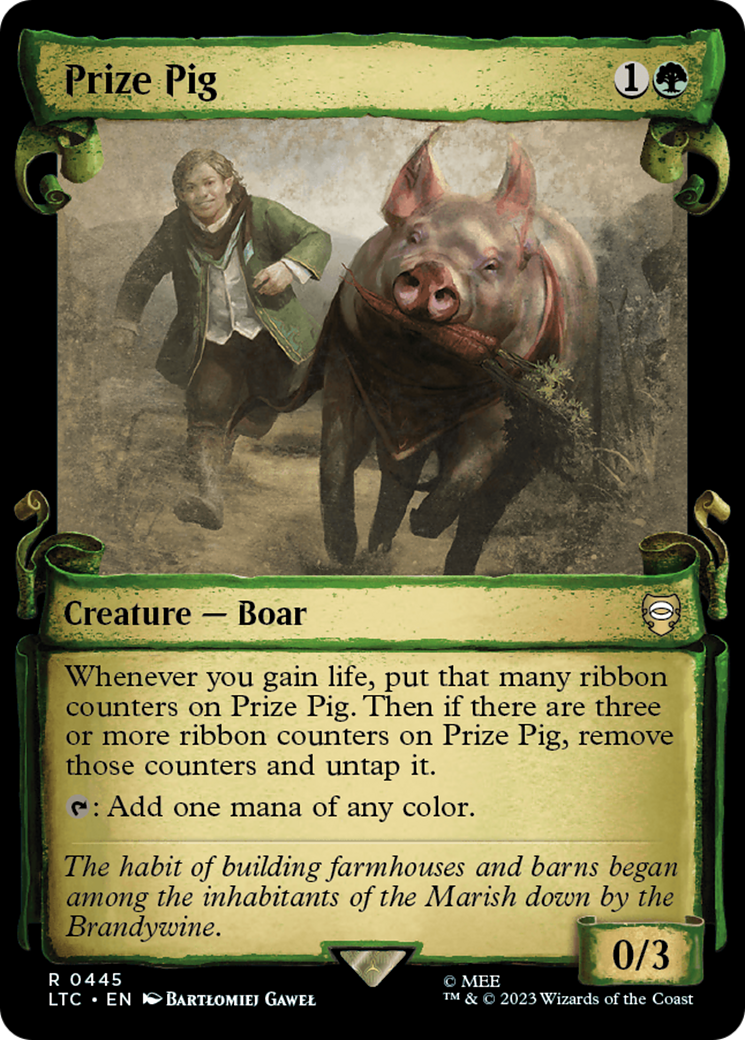 Prize Pig (Showcase Scrolls) (LTC-445)  - Tales of Middle-earth Commander: (Showcase)