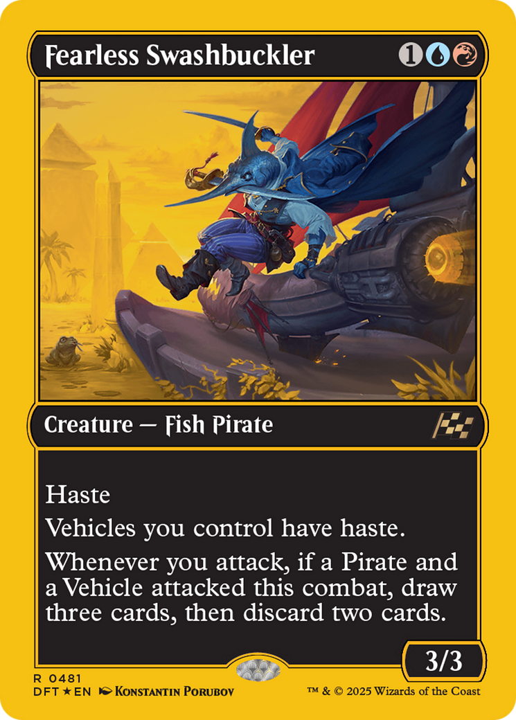 Fearless Swashbuckler (First-Place Foil) (DFT-481)  Foil - Aetherdrift