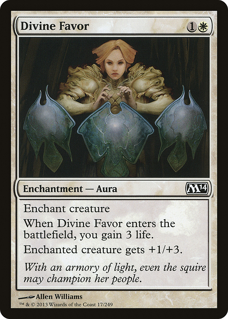 Divine Favor (M14-017)  Foil - Magic 2014