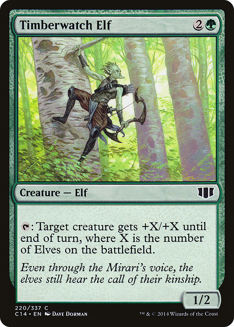 Timberwatch Elf (C14-220)  - Commander 2014