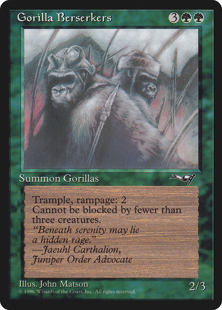 Gorilla Berserkers (Closed Mouth) (ALL-076)  - Alliances